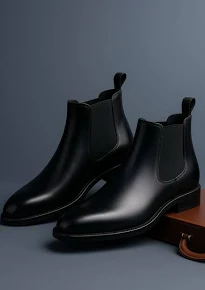 Kraasa Men's Slip On Fashion Chelsea Boots | High Tops, Soft Cushioned Insole, Comfortable Fit, Trendy, Stylish Boots