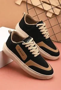 Men Colourblocked Suede Lightweight Sneakers