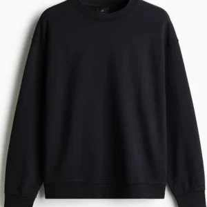 H&M Men's Loose Fit Washed cotton Sweatshirt